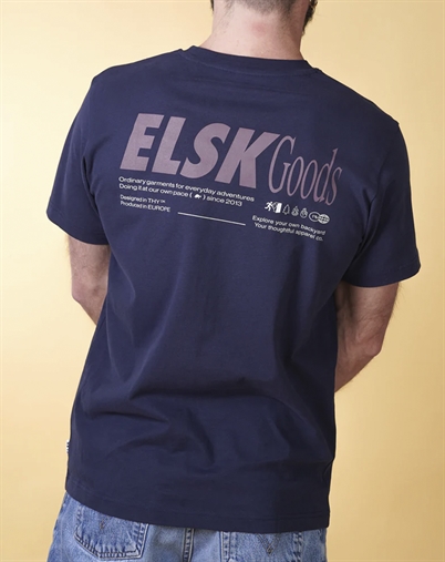 Elsk - Goods BP Brushed T-Shirt - Dark Navy
